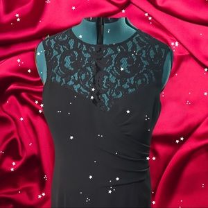 Terri Jon little black dress. EUC. Size 14